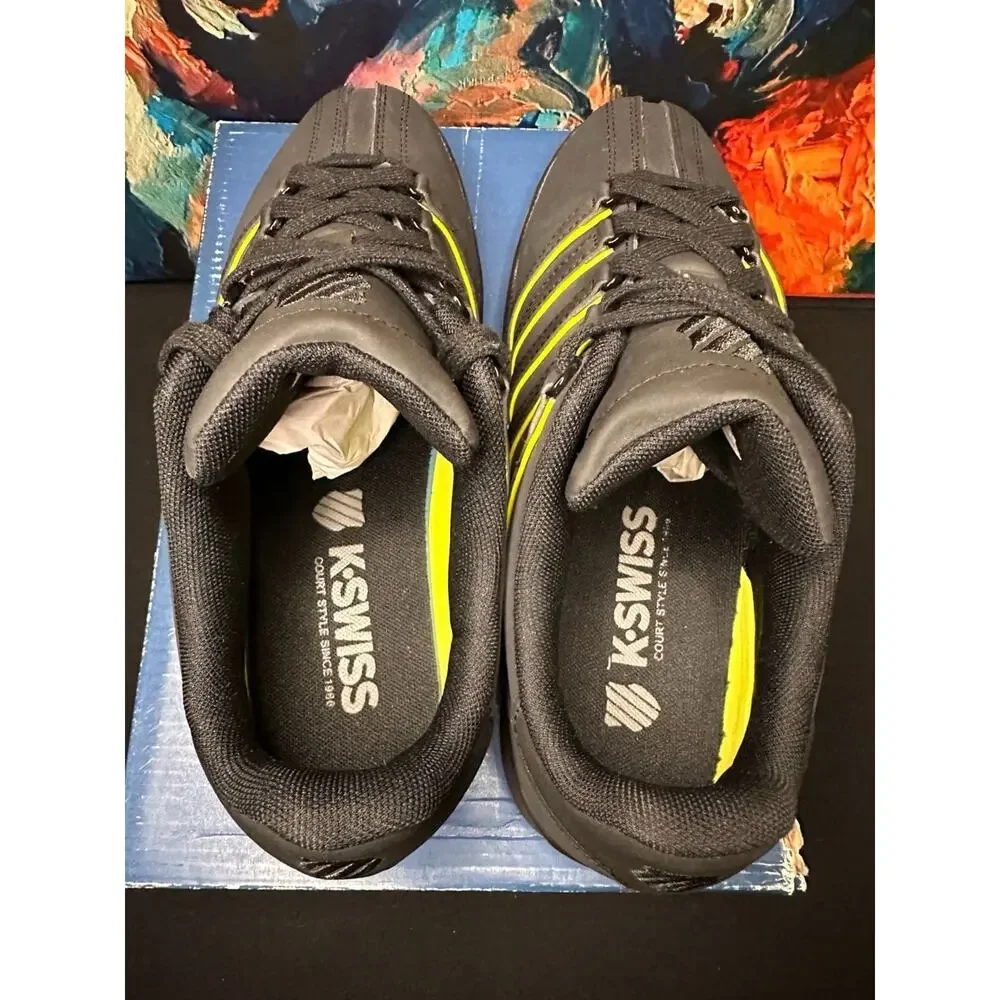 No.06 K-Swiss Classic VN Men's Sneakers in Black/Neon Yellow
